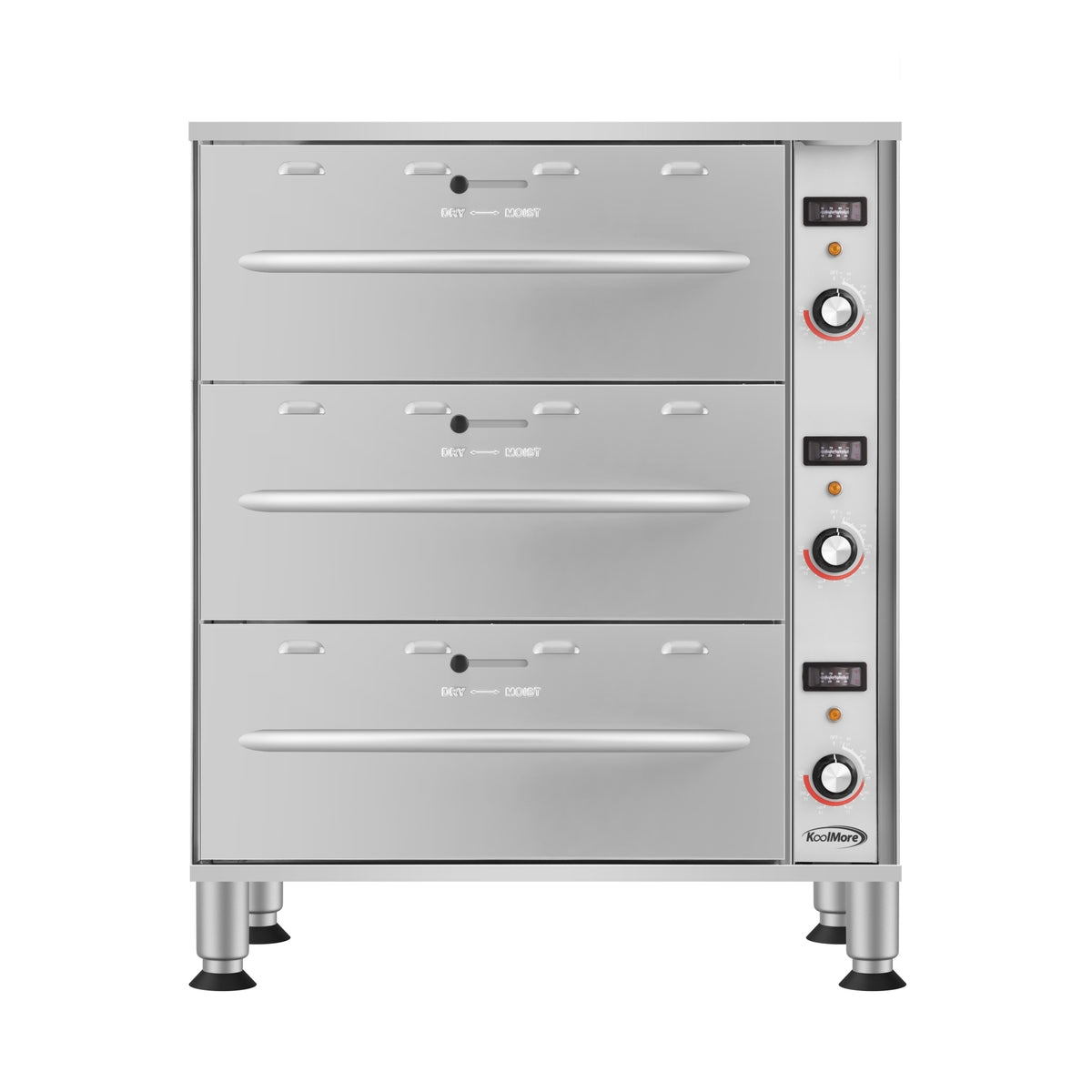 KoolMore KM-WD-M3 Warming Drawer — 3 Drawers, Stainless-Steel