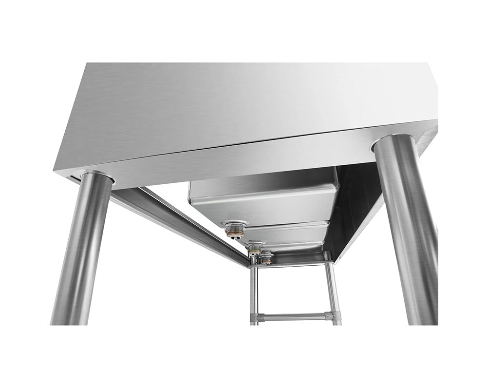 KoolMore SBR3B48-R-320 48-Inch Underbar Sink — Brushed Stainless-Steel