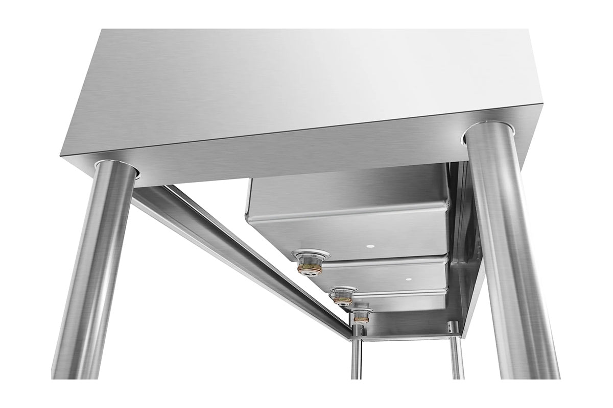KoolMore SBR3B60-LR-320 60-Inch Underbar Sink — Brushed Stainless-Steel