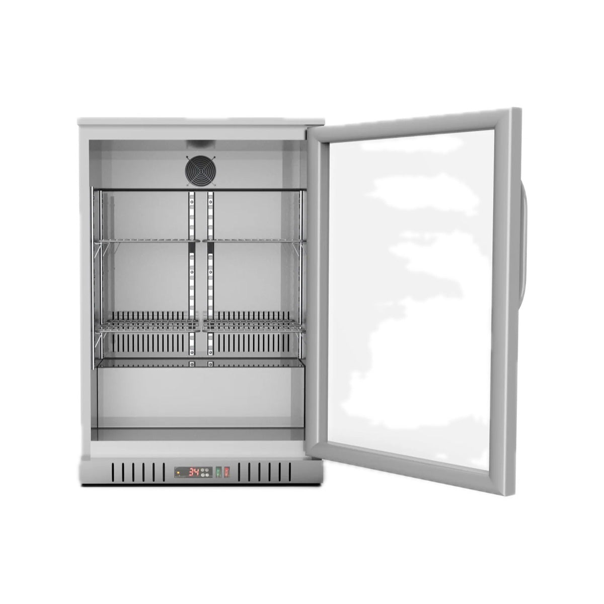 KoolMore BC-1DSW-SS 24-Inch Back Bar Cooler — 4.1 cu. ft., 1 Door, Stainless-Steel