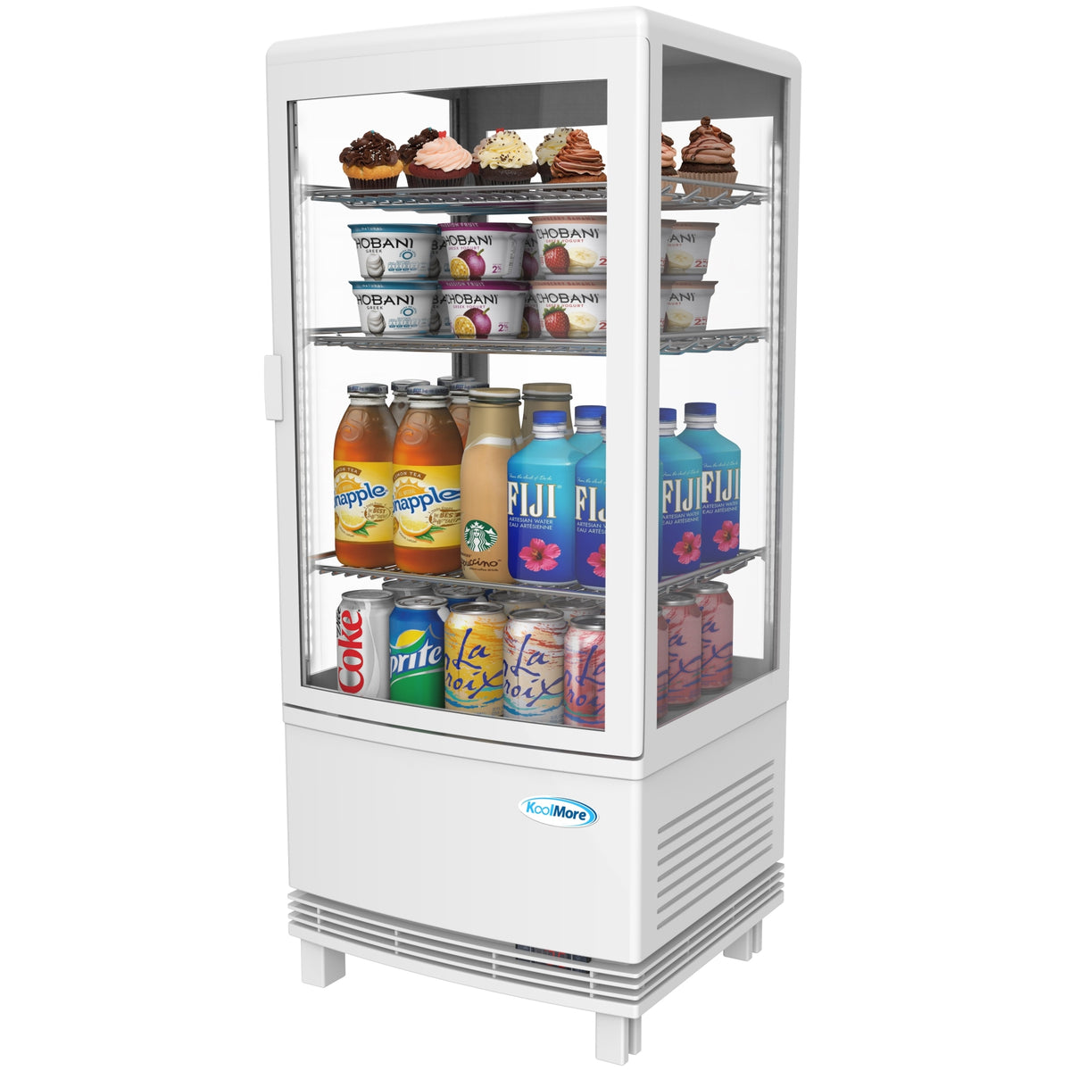 KoolMore CDCU-3C-WH 17-Inch Refrigerated Countertop Display Case — 3 cu. ft.