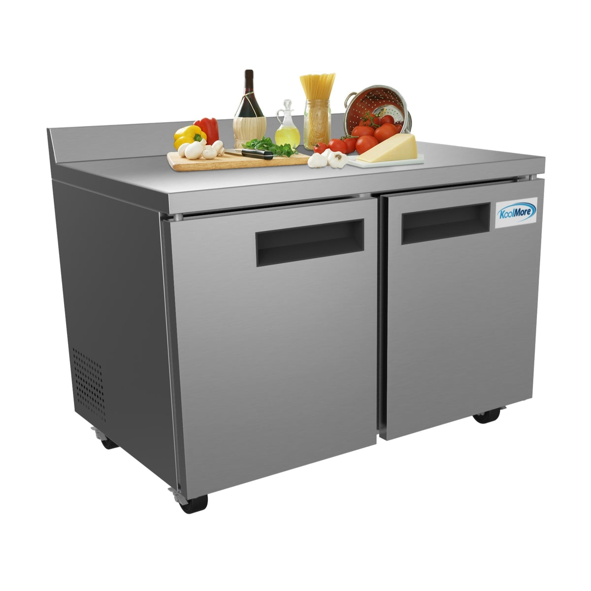 KoolMore FWT-2D-12C 48-Inch Worktop Freezer — 12 cu. ft., 2 Doors
