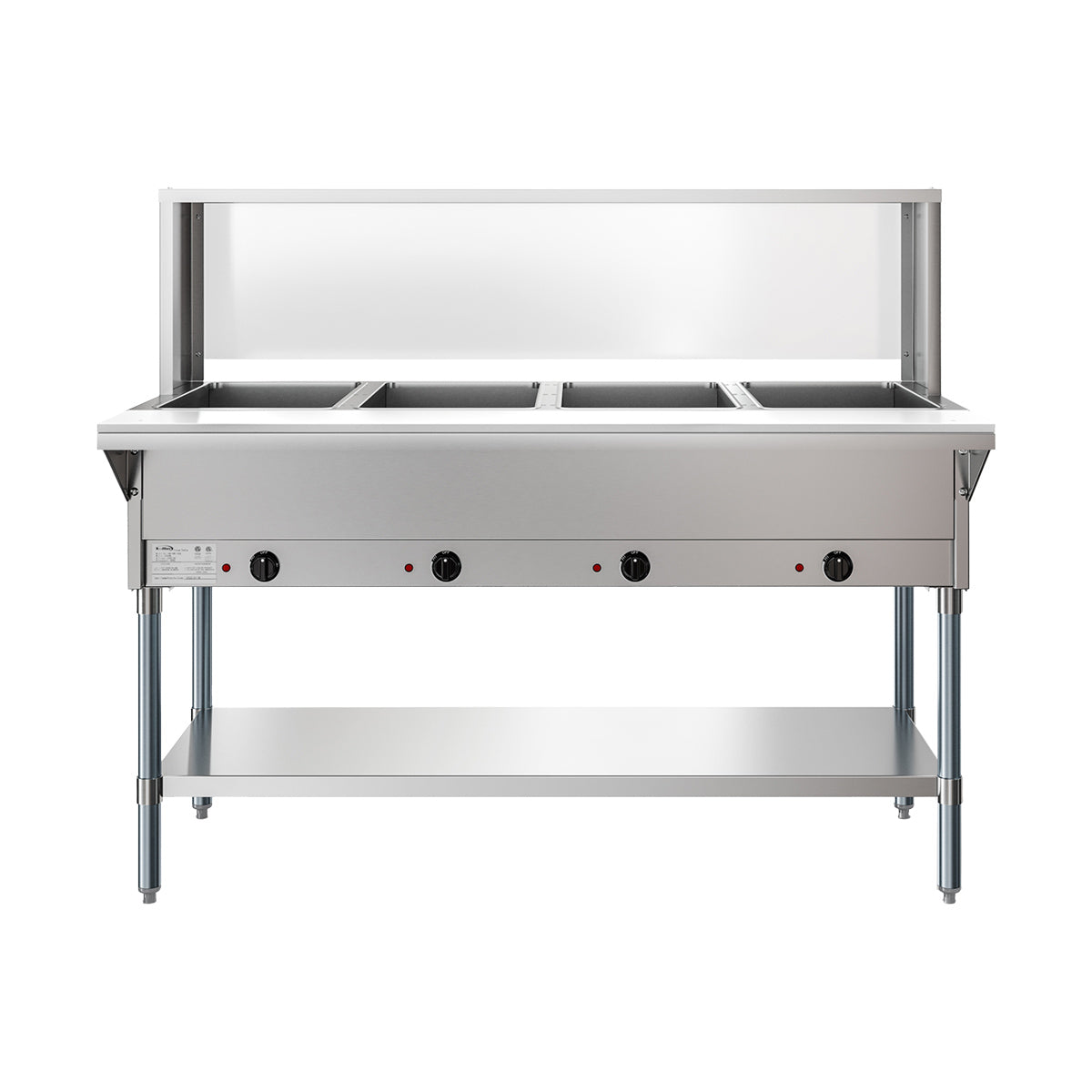 KoolMore KM-OWS-4SG Steam Table β Stainless-Steel