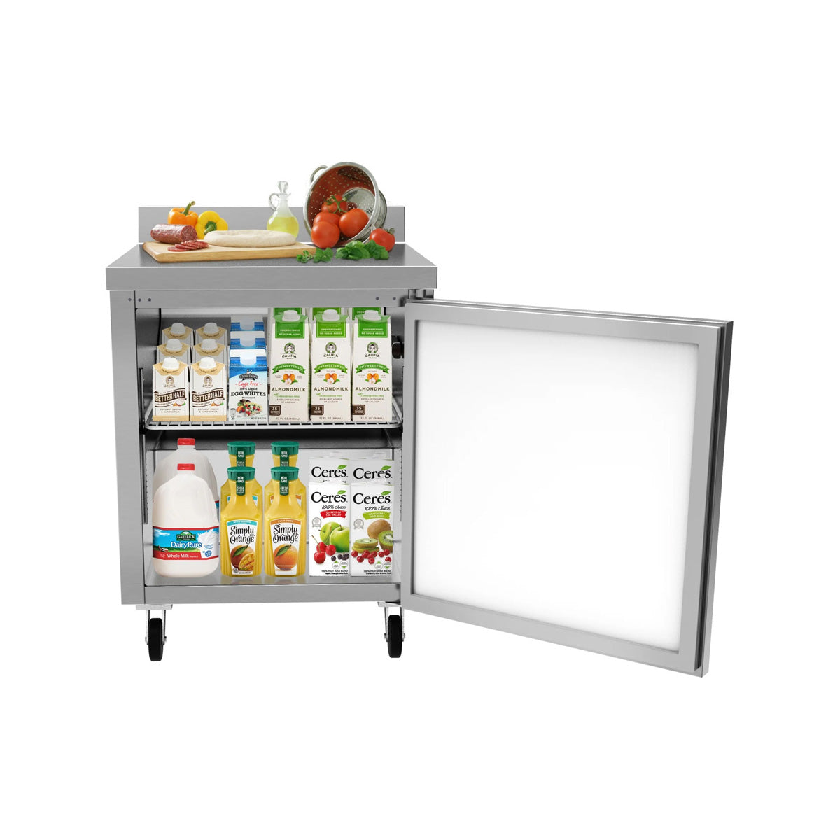 KoolMore RWT-1D-6C 27-Inch Worktop Refrigerator — 6.3 cu. ft., 1 Door