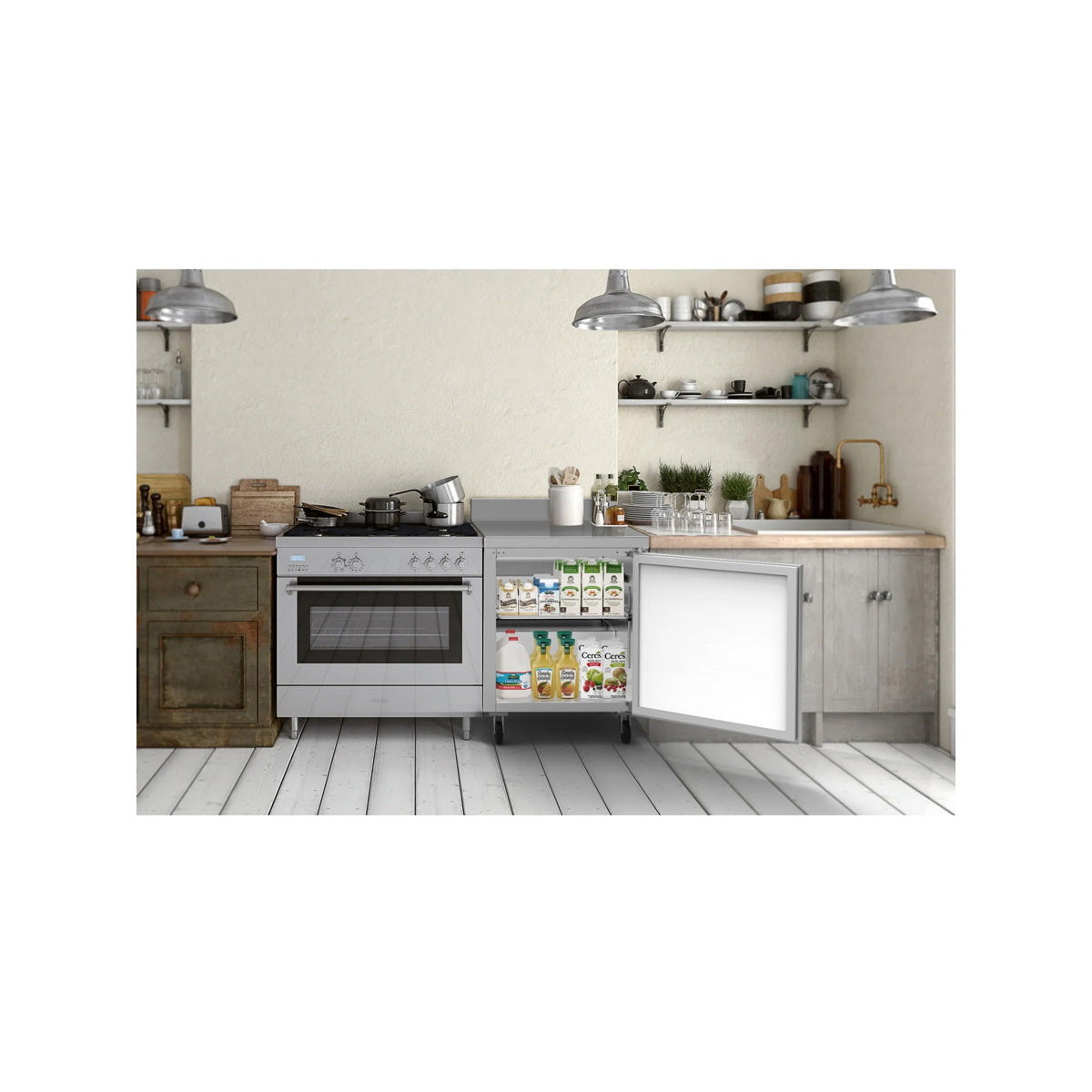 KoolMore RWT-1D-6C 27-Inch Worktop Refrigerator — 6.3 cu. ft., 1 Door