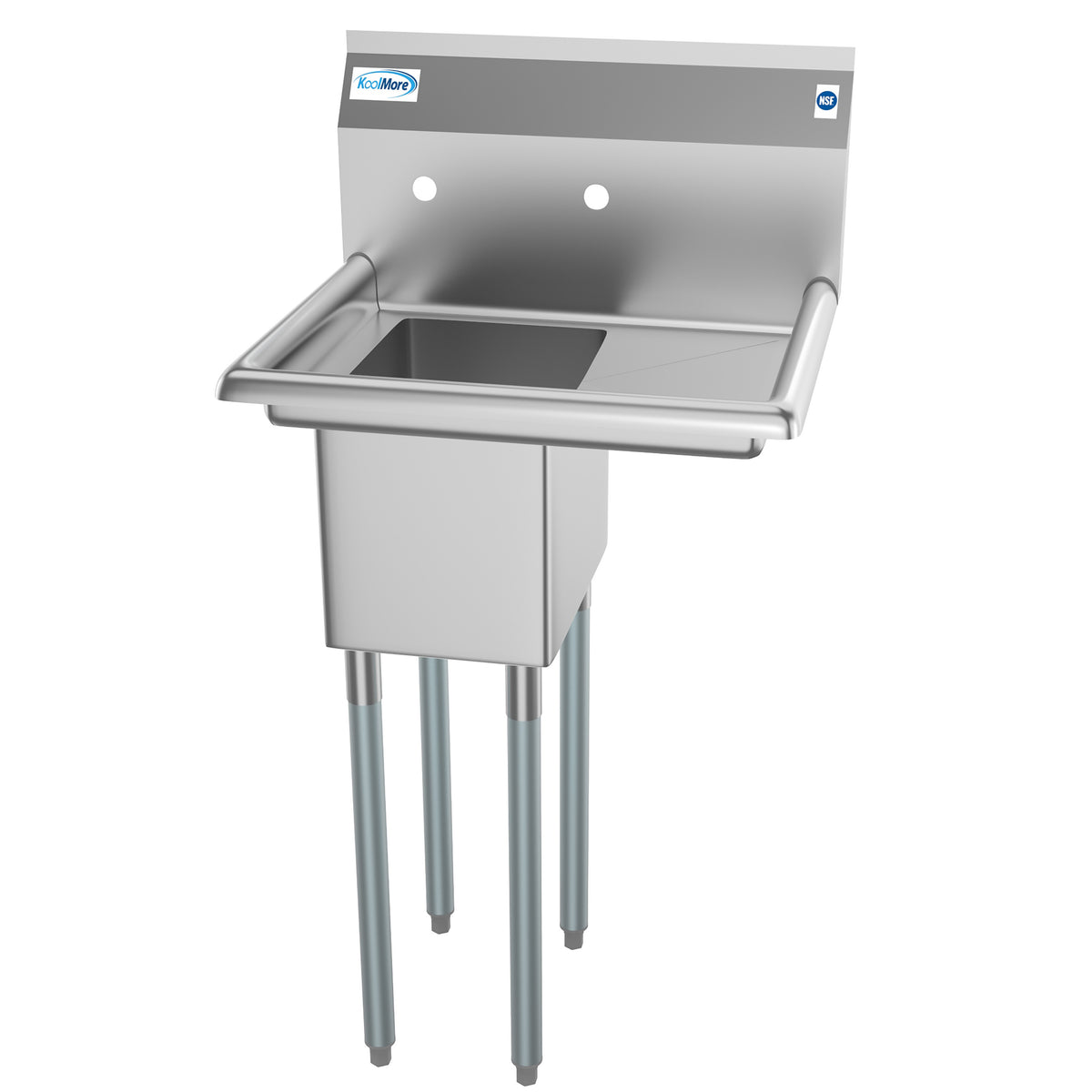 KoolMore SA101410-10R3 23-Inch One Compartment Sink β Stainless-Steel