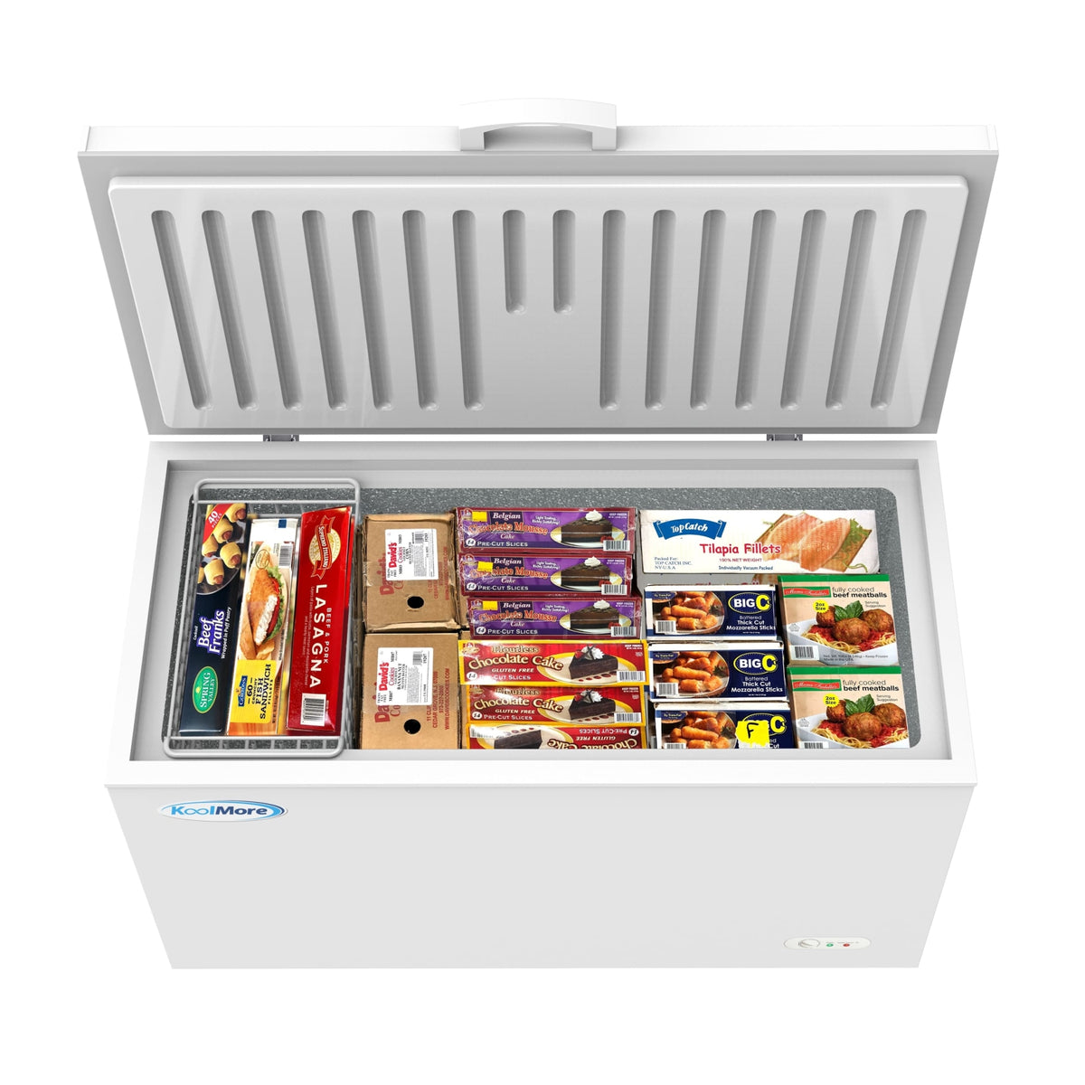 KoolMore SCF-16C 60-Inch Chest Freezer — 15.9 cu. ft., 1 Door, White