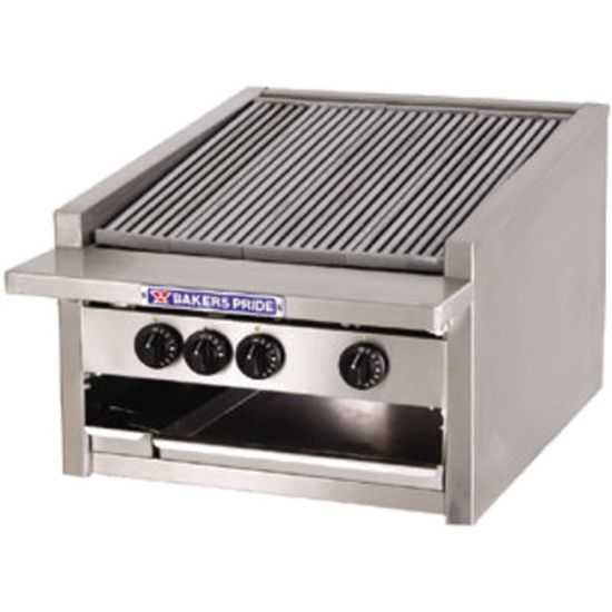 Bakers Pride L-24RS Commercial Charbroiler – 24-inch, Liquid Propane