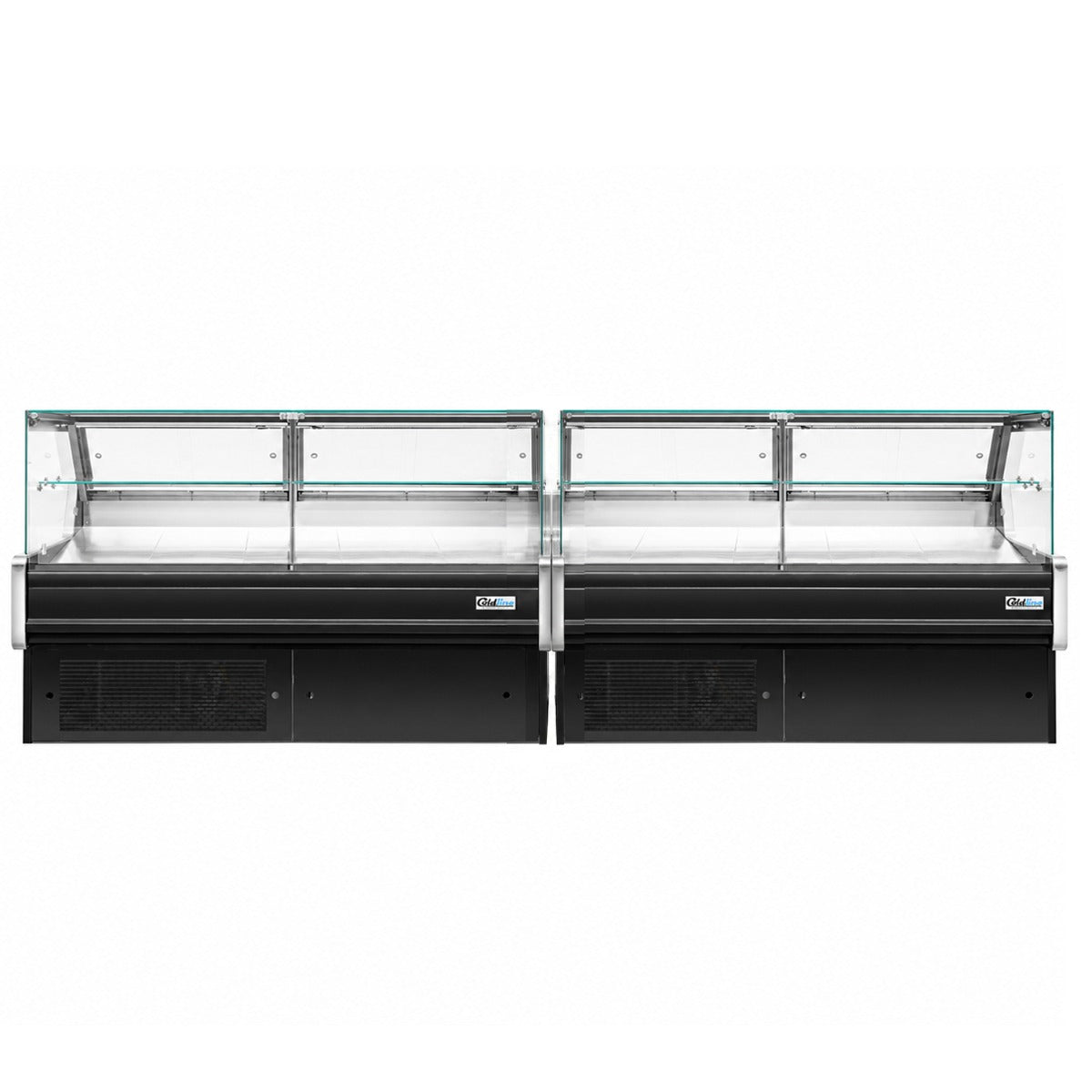 Coldline LDC142-RM 142" Flat Straight Glass Meat Deli Case for Remote Condensing