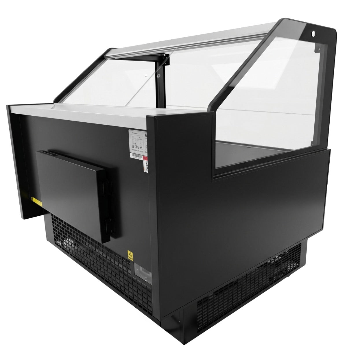 Coldline LDCD52 52" Deep Depth Refrigerated Flat Straight Glass Meat Deli Case with Rear Storage