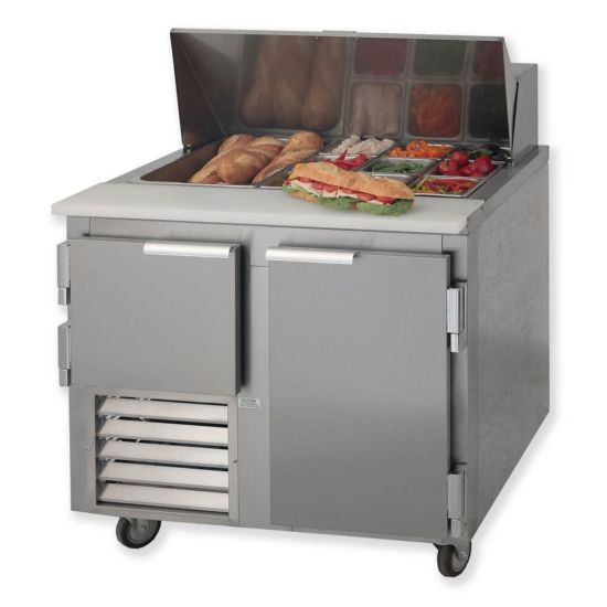 Leader LM36 36" Refrigerated Sandwich and Salad Prep Table, 1.5 Door