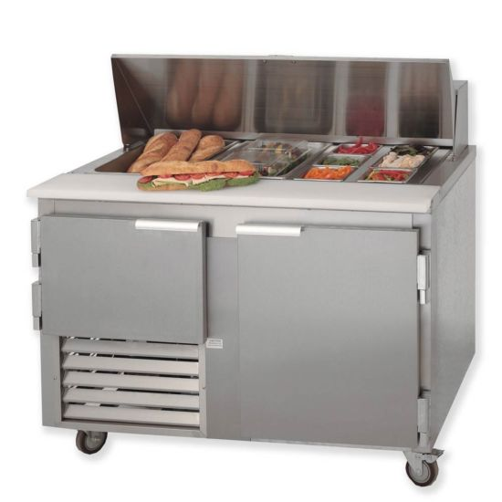 Leader LM48 48" Refrigerated Sandwich and Salad Prep Table, 1.5 Door