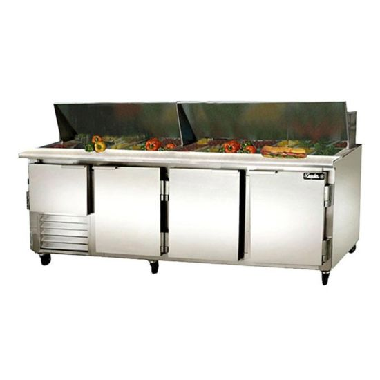 Leader LM96 96" Refrigerated Sandwich and Salad Prep Table, 3.5 Door