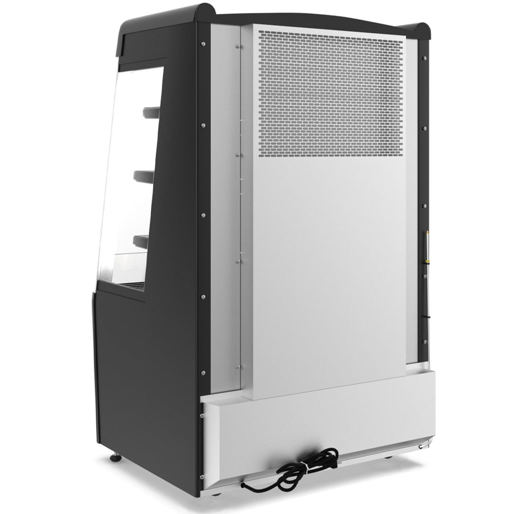 Marchia MDS390 36" Black Open Air Cooler, Grab and Go Refrigerator