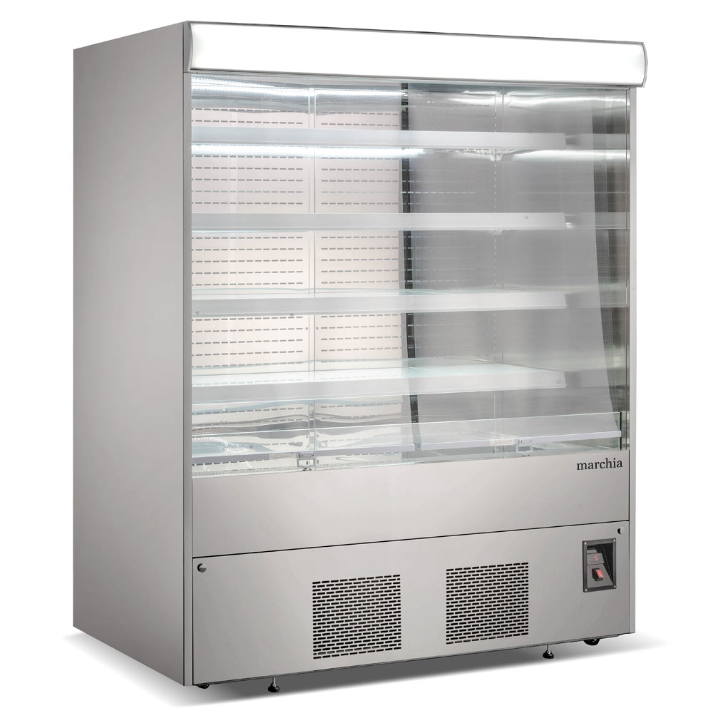 Marchia MDS72 72" Open Air Cooler Grab and Go Refrigerator, 220V