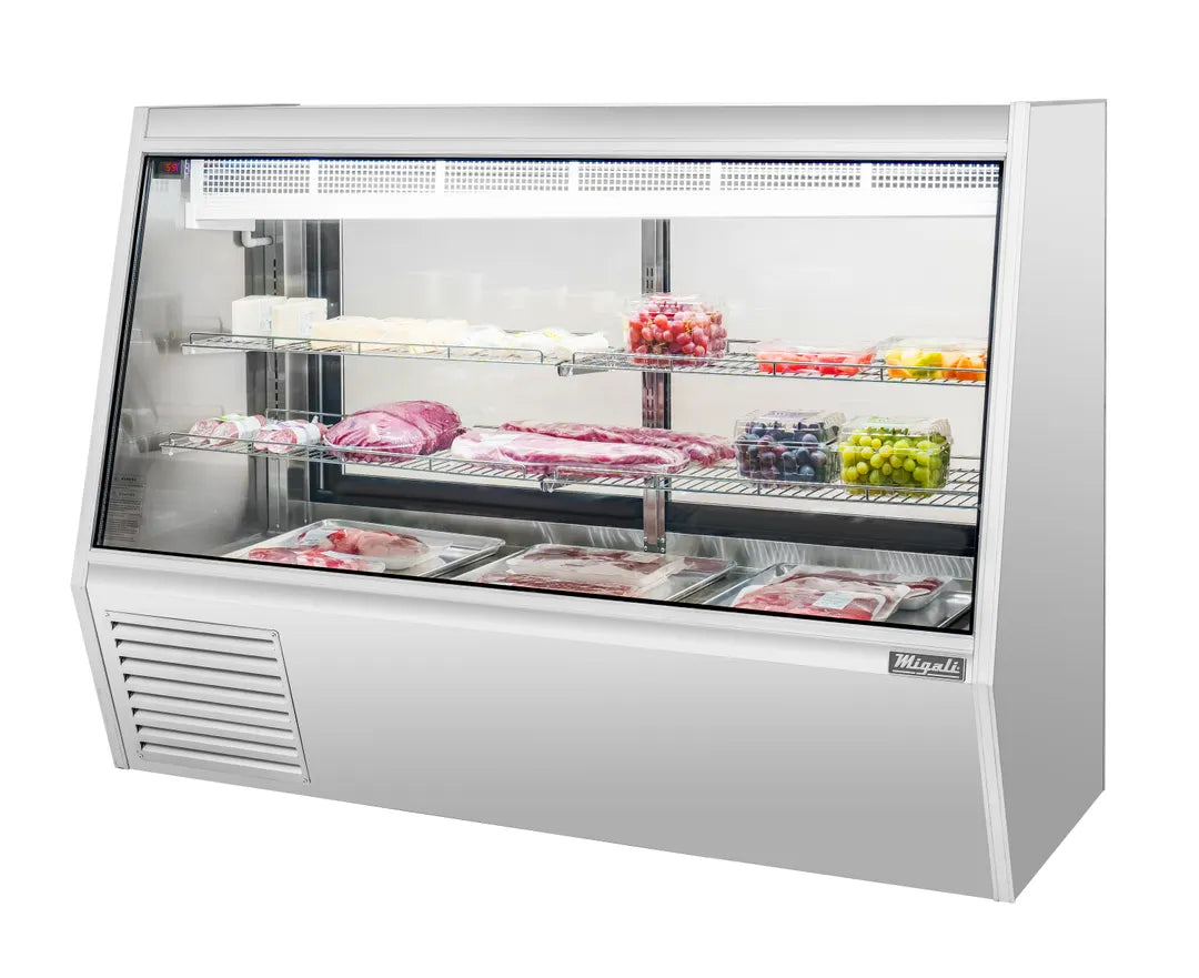 6 Foot Interchangeable Meat/Fish/Deli Case, Flat Glass Front NEW C-DS-6
