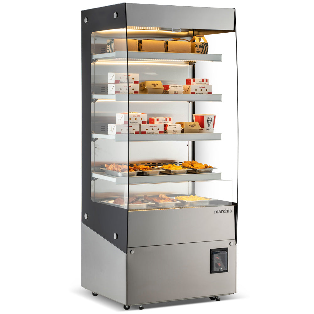 Marchia MHS900 34" Open Heated Display Warming Case Grab and Go