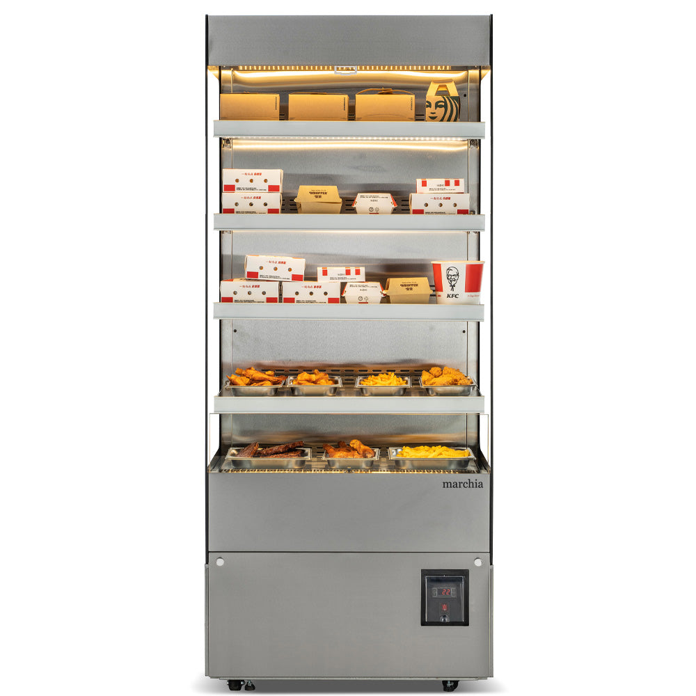 Marchia MHS900 34" Open Heated Display Warming Case Grab and Go