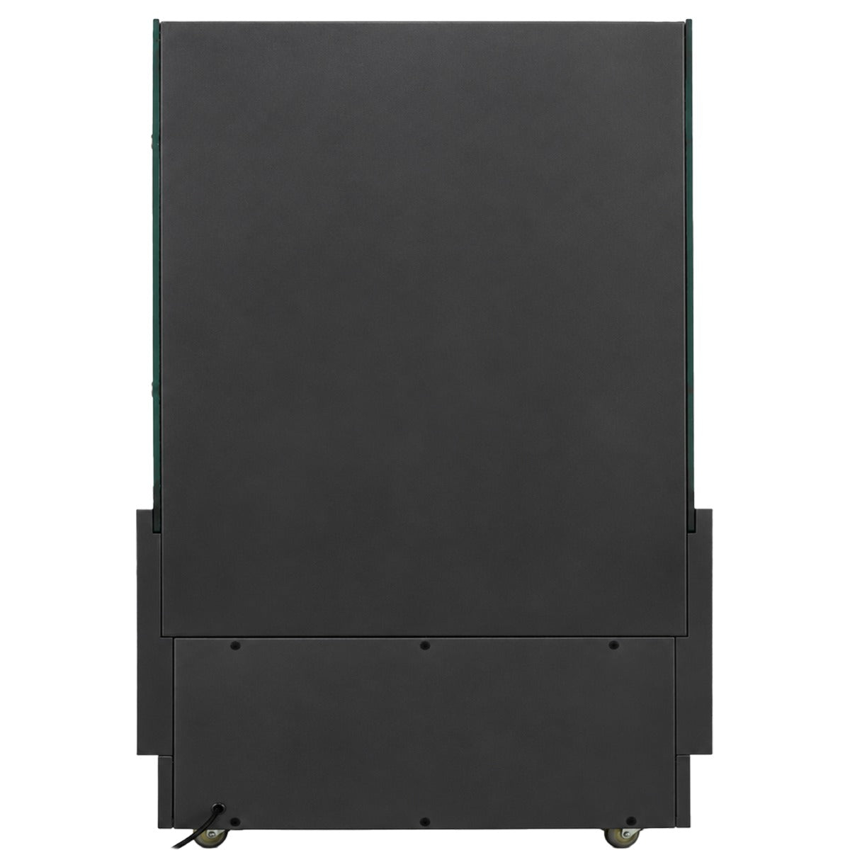 Marchia MHS900-B 36" open heated grab and go display case, rear view