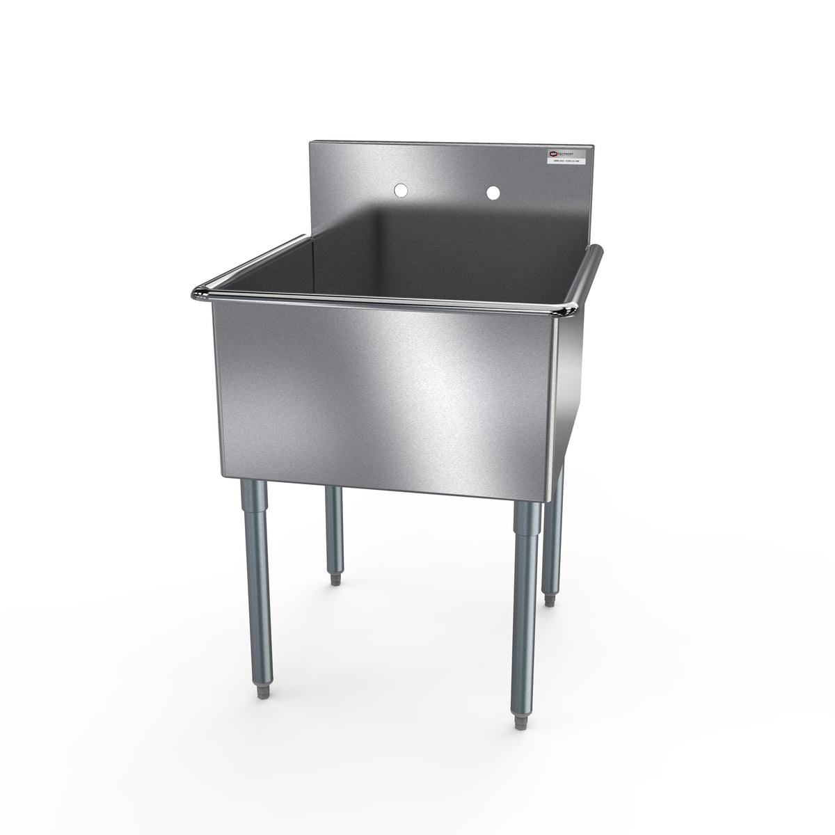 NBR Equipment 1BSG-2424 One Compartment Sink, 27"W X 27-1/2"D X 41"H