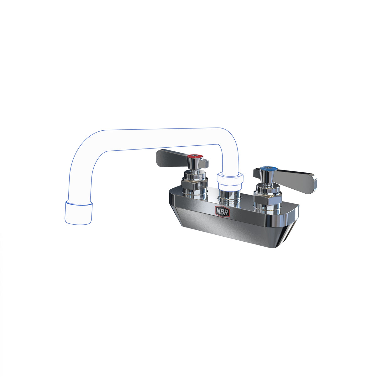 NBR Equipment P1W4 Wall / Splash Mount Faucet