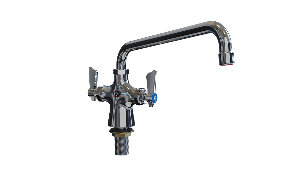 NBR Equipment P2D1S3G Dual Control Valve, Single-Deck Mounted,1-1/4" Hole