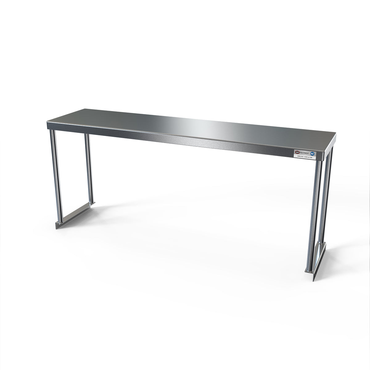 NBR Equipment PSMS-1872S Overshelf, Single 72"W X 18"D X 18"H, From Surface