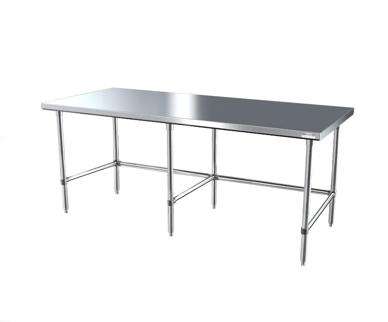 NBR Equipment TS6S-9624-X Stainless Steel Top 85" - 96" Work Table