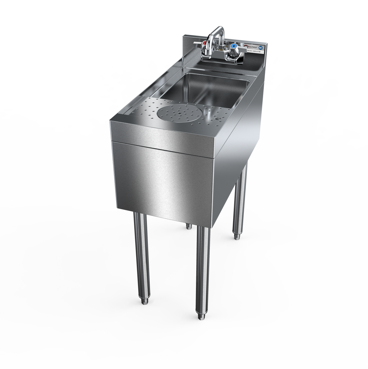 NBR Equipment UMRS-1224 Under-Bar Mixology Unit, 18ga T304 - 12"W x 24"D x 32.5"H