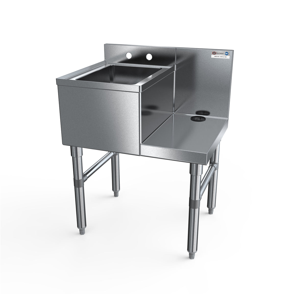 NBR Equipment UW-1-1014-2418-RH Blender Station with Faucet