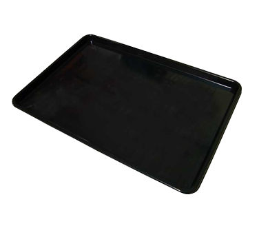 Omcan 10109 Bakery Food Display Tray, 18" x 26" Rectangular Plastic Black | plastic / poly -