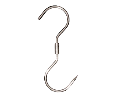 Omcan 10505 S Hook with Swivel, 270mm x 12mm (10-1/2" x 1/2") Stainless Steel Meat Hook