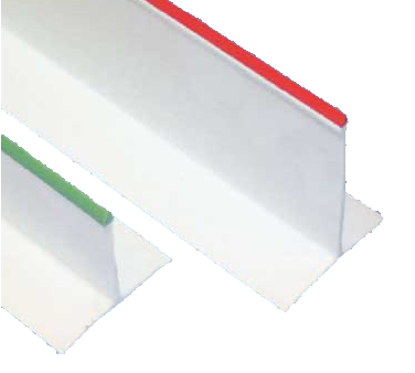 Omcan 10763 Divider, 3" x 30" White with Green Beading, Commercial Refrigerator Partition