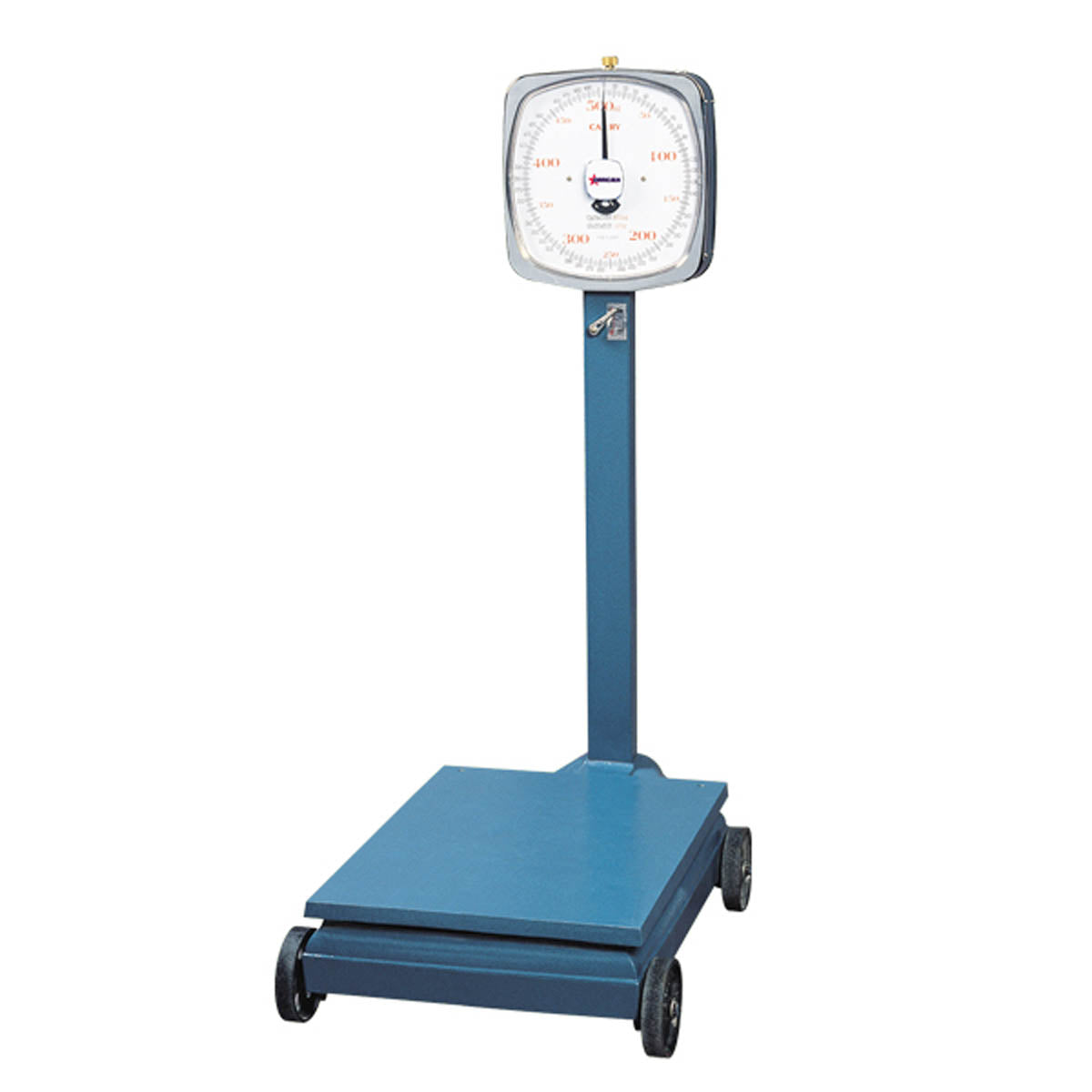 Omcan 10843 Platform Scale - 50 Kg/110 Lb, Two Fixed Dials, Enameled Steel, Zero-Adjust, Floor Stationary | 12.25" Wide