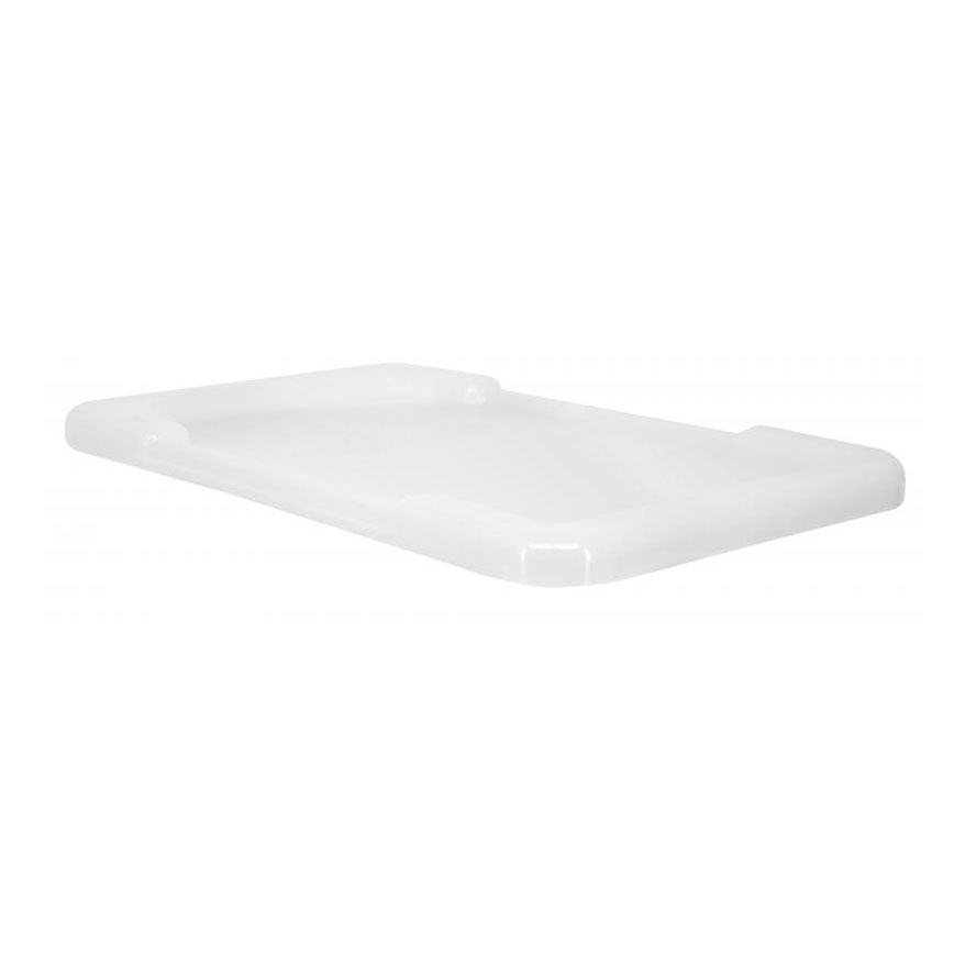 Omcan 10963 White Meat Lug Cover, Durable Plastic Lid for Storage Racks