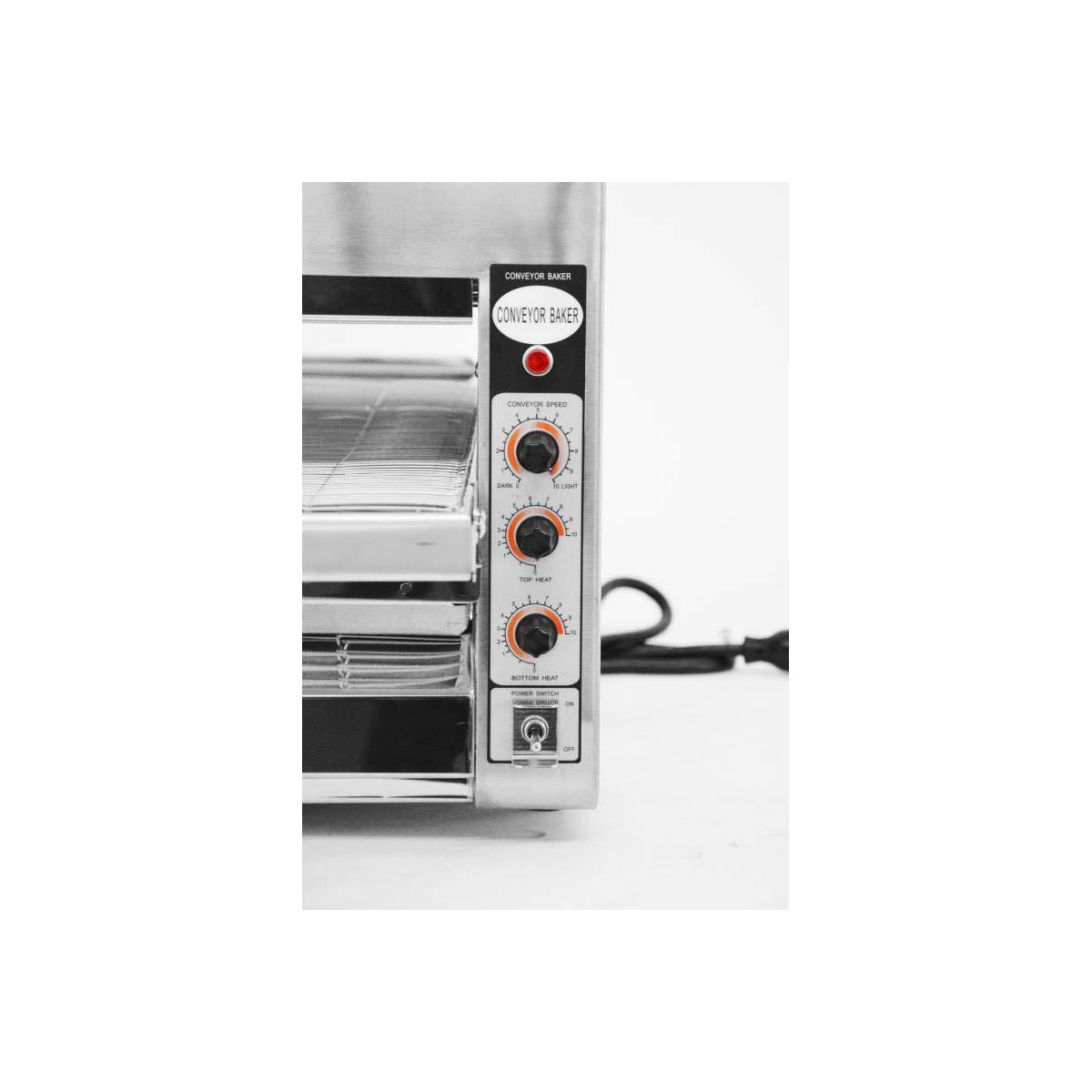 Omcan 11387 Single Deck Countertop Electric Conveyor Oven, 240V | 18.5" Wide