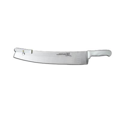 Omcan 11520 Pizza Rocker, 16" White Double-Handle, Plastic Handles, Stainless Steel Blade