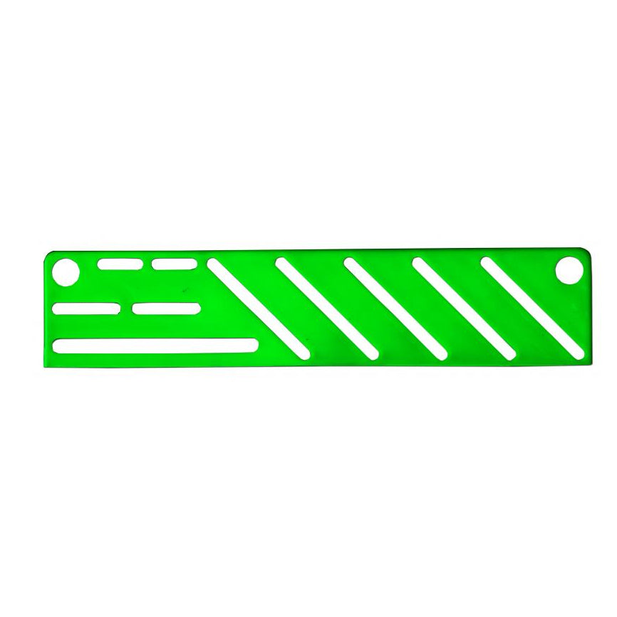Omcan 12929 Kitchen Knife Rack Insert, Green Color, Fits 12-Slot Rack, Plastic Construction