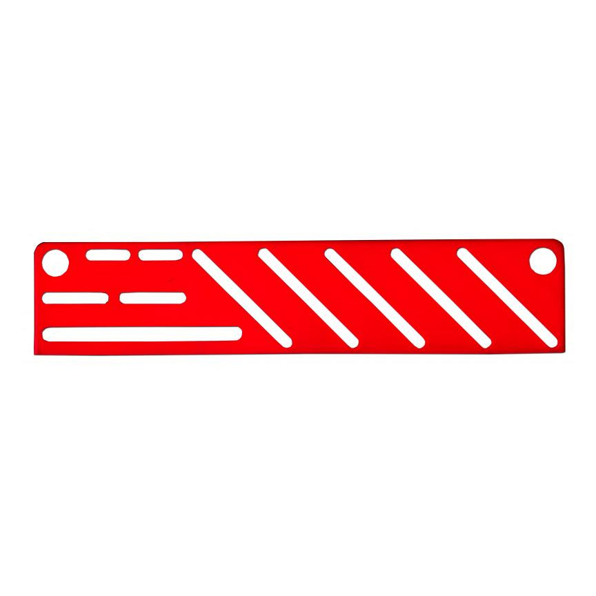 Omcan 12932 Kitchen Knife Rack with Red Insert, Fits Chef Knives - 1/Each