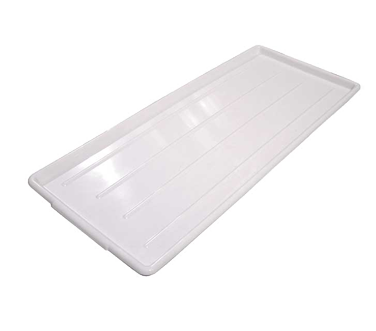 Omcan 13006 Bakery Display Tray - White Rectangular Plastic, 12" x 30" Size, Heavy-Duty Food Service | plastic / poly -
