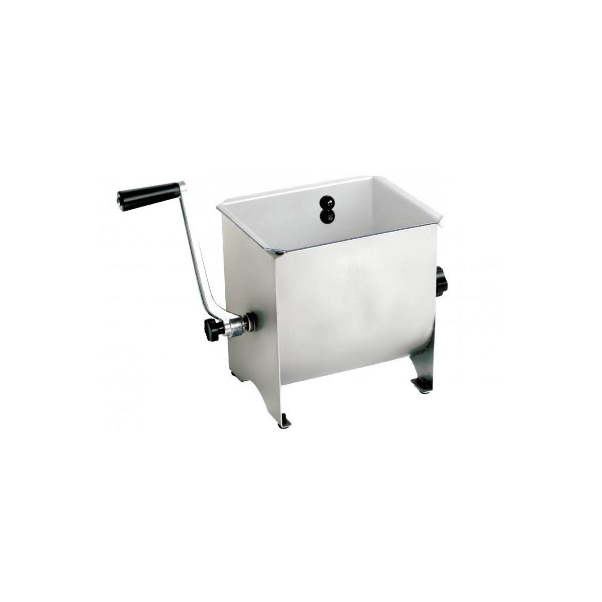 Omcan 13152 Manual Meat Mixer, 17 lb Capacity, Stainless Steel Stationary Tank, Removable Paddle, Made in Italy | 21.25" Wide