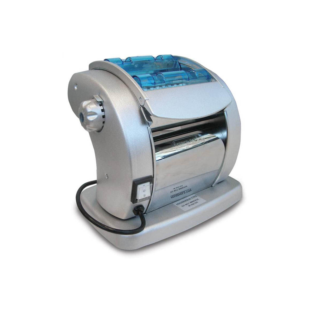 Omcan 13234 European Style Automatic Pasta Sheeter, 5-3/4" Roller Width | embossed coated steel