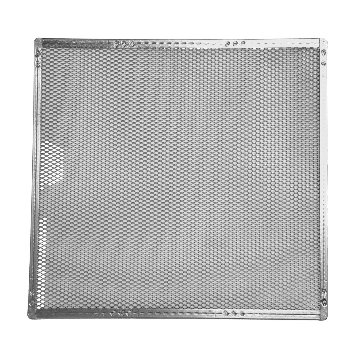 Omcan 13460 Pizza Screen, 16" Square Crimped Aluminum, 16" x 16" Size, Heavy-Duty Baking Tool