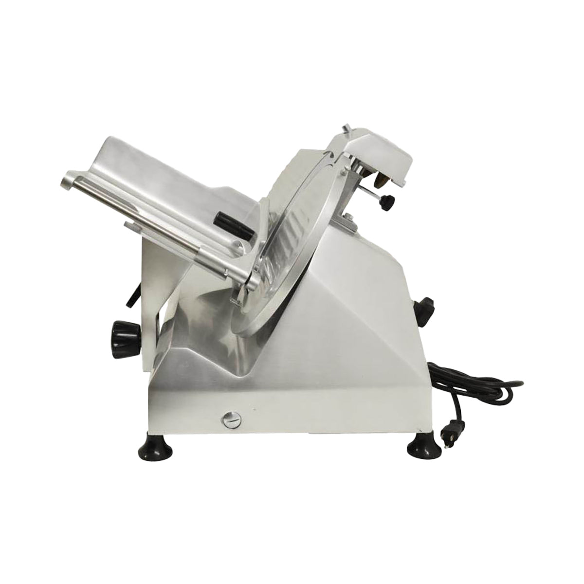 Omcan 13629 MS-IT-300-IP Meat Slicer, 12" Steel Blade 1/2 HP Motor, 280 RPM, Belt Drive, Gravity Feed, 16mm Cut, Body | anodized aluminum