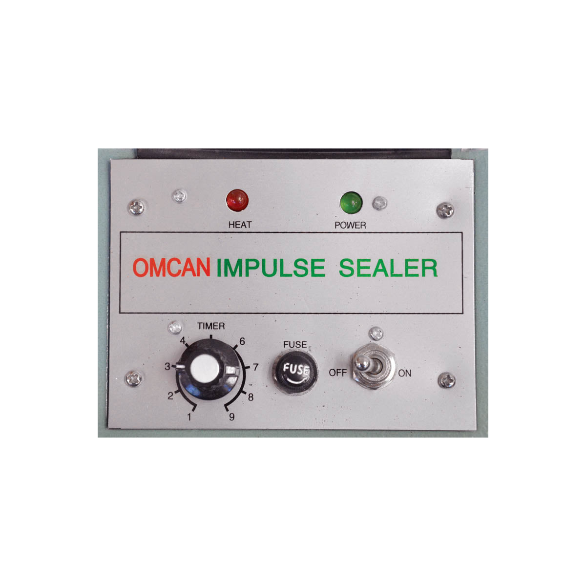 Omcan 14433 Impulse Bag Sealer, Automatic 14" Seal Bar, 5mm Seal Width, Foot Operated, 110V