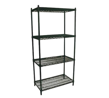 Omcan 20141 Wire Shelving, 60"W x 18"D Green Epoxy Coated, NSF Certified