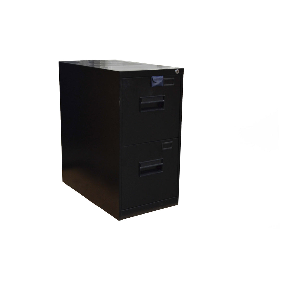 Omcan 21655 15" Vertical Filing Cabinet, 2 Drawers, Black, 15" Height, 15" Width, 15" Depth