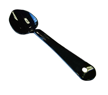 Omcan 21789 11"-12" Solid Plastic Serving Spoon, Black Handle, Durable Kitchen Hand Tool | plastic / poly -