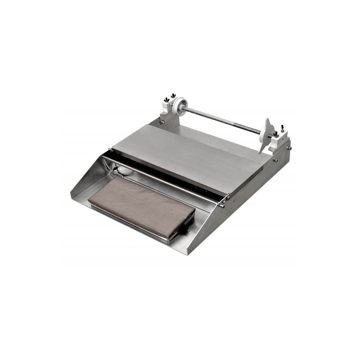 Omcan 24852 Single Roll Wrapping Machine, 6" x 15" Hot Plate, Aluminum/Steel 110V 750W, 6.5A NEMA 5-15P UL