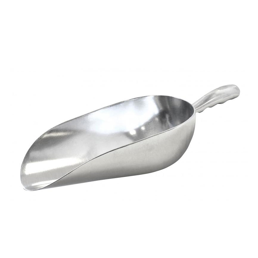 Omcan 27684 Aluminum Ice Scoop, 85 Oz, Round-Bottom Solid Design, Kitchen Tool | 64 - 86 oz